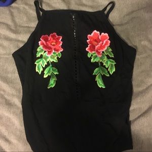 Flower Detail Bodysuit